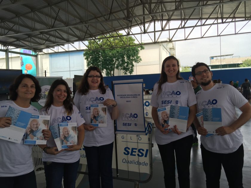 SBOC participa da Ação Global com material que promove prevenção e cartilha com os direitos dos pacientes oncológicos