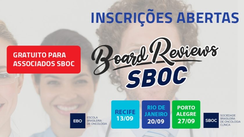 Board Reviews da SBOC têm inscrições abertas em Recife, Rio e PoA